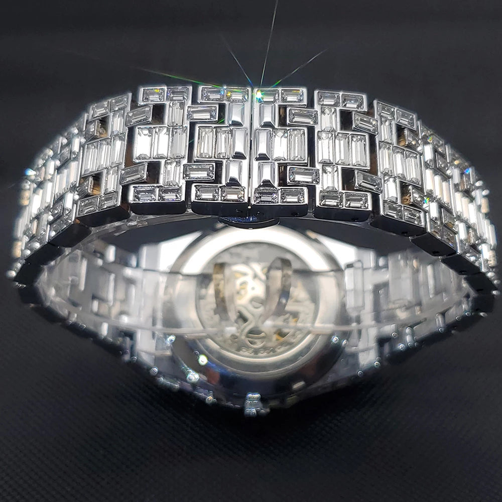 Skeleton Tourbillion Baguette Diamonds