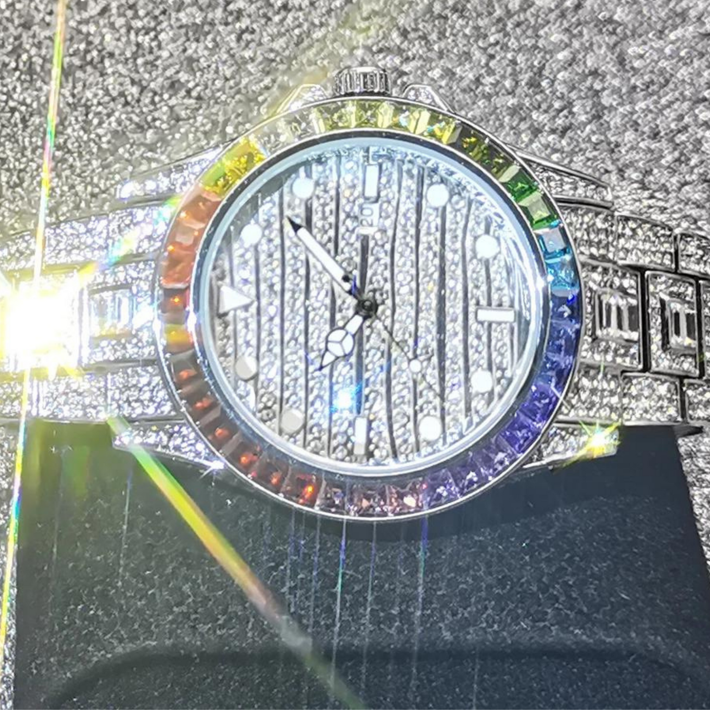 Deluxe Rainbow Dial GMT
