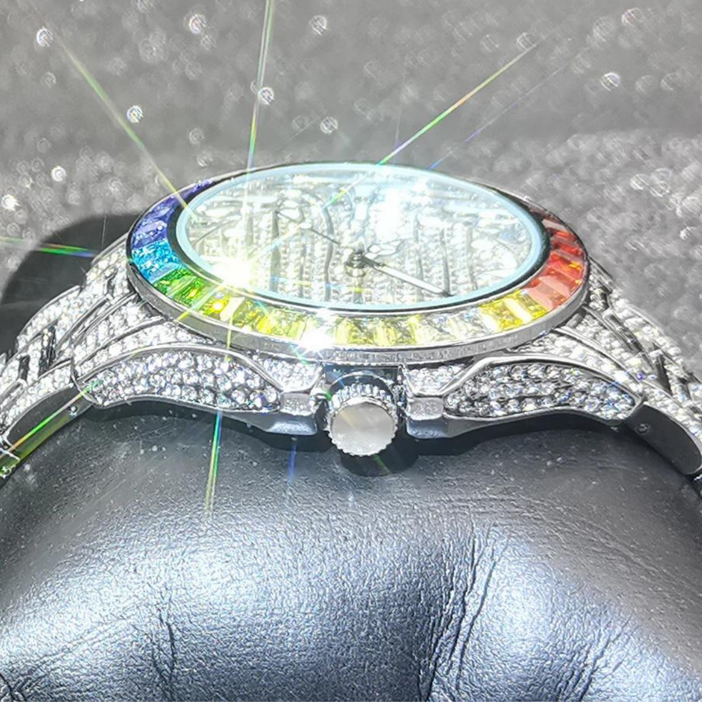 Deluxe Rainbow Dial GMT
